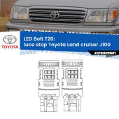 0 Luce Stop LED Toyota Land cruiser J100 1998 - 2007: T20 Bolt T20: LED Bolt Rossi (Coppia)