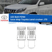 0 Luce Stop LED Toyota Land cruiser J70 1984 - 1996: P21W Bolt P21W: LED Bolt Rossi (Coppia)