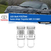 0 Luce Stop LED Toyota MR 2 II Mk1 1989 - 2000: P21/5W Bolt P21/5W: LED Bolt Rossi (Coppia)