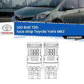 0 Luce Stop LED Toyota Yaris Mk2 2005 - 2008: T20 Bolt T20: LED Bolt Rossi (Coppia)