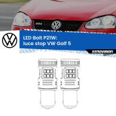 0 Luce Stop LED VW Golf 5 2003 - 2009: P21W Bolt P21W: LED Bolt Rossi (Coppia)