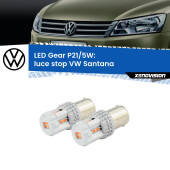 0 Luce Stop LED VW Santana 1995 - 2012: P21/5W Gear P21/5W: Lampadine LED Rosse Gear