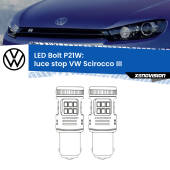 0 Luce Stop LED VW Scirocco III 2008 - 2017: P21W Bolt P21W: LED Bolt Rossi (Coppia)