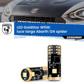 0 Luce Targa LED Abarth 124 spider 2016 - 2019: T10 GoldStar T10 (W5W) Goldstar Coppia LED Canbus Next Gen