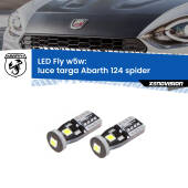0 Luce Targa LED Abarth 124 spider 2016 - 2019: W5W Fly W5W: Lampadine LED Fly 6000k (Coppia)