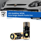 0 Luce Targa LED Abarth Punto Evo  2010 - 2014: T10 GoldStar T10 (W5W) Goldstar Coppia LED Canbus Next Gen