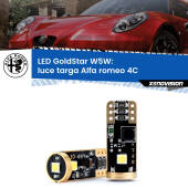 0 Luce Targa LED Alfa romeo 4C  2013 in poi: T10 GoldStar T10 (W5W) Goldstar Coppia LED Canbus Next Gen