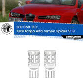 0 Luce Targa LED Alfa romeo Spider 939 2006 - 2010: T10 Bolt T10: LED Bolt 6000k (Coppia)