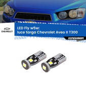 0 Luce Targa LED Chevrolet Aveo II T300 2011 - 2021: W5W Fly W5W: Lampadine LED Fly 6000k (Coppia)