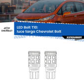 0 Luce Targa LED Chevrolet Bolt 2016 in poi: T10 Bolt T10: LED Bolt 6000k (Coppia)