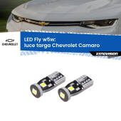0 Luce Targa LED Chevrolet Camaro  2015 in poi: W5W Fly W5W: Lampadine LED Fly 6000k (Coppia)