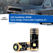 0 Luce Targa LED Chevrolet Captiva C1 2006 - 2018: T10 GoldStar T10 (W5W) Goldstar Coppia LED Canbus Next Gen