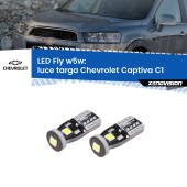 0 Luce Targa LED Chevrolet Captiva C1 2006 - 2018: W5W Fly W5W: Lampadine LED Fly 6000k (Coppia)