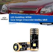 0 Luce Targa LED Chevrolet Malibu Mk8 2012 - 2015: T10 GoldStar T10 (W5W) Goldstar Coppia LED Canbus Next Gen