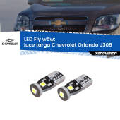 0 Luce Targa LED Chevrolet Orlando J309 2011 - 2019: W5W Fly W5W: Lampadine LED Fly 6000k (Coppia)