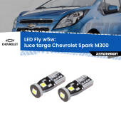 0 Luce Targa LED Chevrolet Spark M300 2009 - 2016: W5W Fly W5W: Lampadine LED Fly 6000k (Coppia)