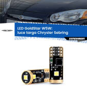 0 Luce Targa LED Chrysler Sebring  2001 - 2007: T10 GoldStar T10 (W5W) Goldstar Coppia LED Canbus Next Gen