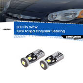 0 Luce Targa LED Chrysler Sebring  2001 - 2007: W5W Fly W5W: Lampadine LED Fly 6000k (Coppia)