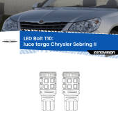 0 Luce Targa LED Chrysler Sebring II 2007 - 2010: T10 Bolt T10: LED Bolt 6000k (Coppia)