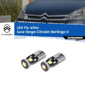 0 Luce Targa LED Citroën Berlingo II 2008 - 2017: W5W Fly W5W: Lampadine LED Fly 6000k (Coppia)