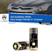 0 Luce Targa LED Citroën C-Crosser 2007 - 2012: T10 GoldStar T10 (W5W) Goldstar Coppia LED Canbus Next Gen