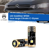 0 Luce Targa LED Citroën C-Elysee 2012 in poi: T10 GoldStar T10 (W5W) Goldstar Coppia LED Canbus Next Gen