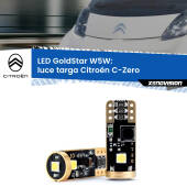 0 Luce Targa LED Citroën C-Zero 2010 - 2019: T10 GoldStar T10 (W5W) Goldstar Coppia LED Canbus Next Gen