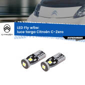 0 Luce Targa LED Citroën C-Zero 2010 - 2019: W5W Fly W5W: Lampadine LED Fly 6000k (Coppia)