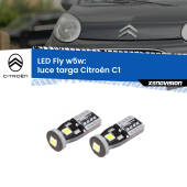 0 Luce Targa LED Citroën C1 2005 - 2013: W5W Fly W5W: Lampadine LED Fly 6000k (Coppia)