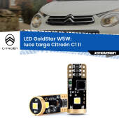 0 Luce Targa LED Citroën C1 II 2014 in poi: T10 GoldStar T10 (W5W) Goldstar Coppia LED Canbus Next Gen