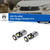 0 Luce Targa LED Citroën C1 II 2014 in poi: W5W Fly W5W: Lampadine LED Fly 6000k (Coppia)