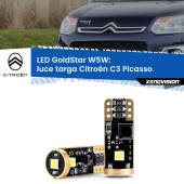 0 Luce Targa LED Citroën C3 Picasso  2009 - 2016: T10 GoldStar T10 (W5W) Goldstar Coppia LED Canbus Next Gen