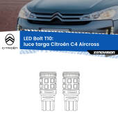 0 Luce Targa LED Citroën C4 Aircross 2010 - 2018: T10 Bolt T10: LED Bolt 6000k (Coppia)