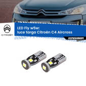 0 Luce Targa LED Citroën C4 Aircross 2010 - 2018: W5W Fly W5W: Lampadine LED Fly 6000k (Coppia)