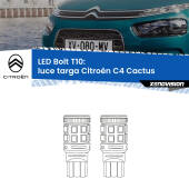 0 Luce Targa LED Citroën C4 Cactus 2014 in poi: T10 Bolt T10: LED Bolt 6000k (Coppia)