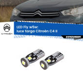 0 Luce Targa LED Citroën C4 II 2009 - 2016: W5W Fly W5W: Lampadine LED Fly 6000k (Coppia)