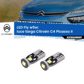 0 Luce Targa LED Citroën C4 Picasso II 2013 in poi: W5W Fly W5W: Lampadine LED Fly 6000k (Coppia)