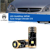 0 Luce Targa LED Citroën C5 2001 - 2004: T10 GoldStar T10 (W5W) Goldstar Coppia LED Canbus Next Gen