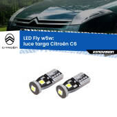 0 Luce Targa LED Citroën C6 2005 - 2012: W5W Fly W5W: Lampadine LED Fly 6000k (Coppia)