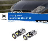 0 Luce Targa LED Citroën C8 2002 - 2010: W5W Fly W5W: Lampadine LED Fly 6000k (Coppia)