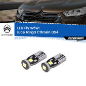 0 Luce Targa LED Citroën DS4 2011 - 2015: W5W Fly W5W: Lampadine LED Fly 6000k (Coppia)