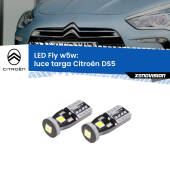 0 Luce Targa LED Citroën DS5  2011 - 2015: W5W Fly W5W: Lampadine LED Fly 6000k (Coppia)