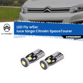 0 Luce Targa LED Citroën SpaceTourer 2016 in poi: W5W Fly W5W: Lampadine LED Fly 6000k (Coppia)