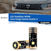 0 Luce Targa LED Dacia Duster II 2017 in poi: T10 GoldStar T10 (W5W) Goldstar Coppia LED Canbus Next Gen