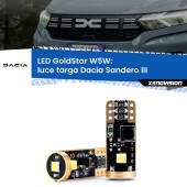 0 Luce Targa LED Dacia Sandero III 2020 in poi: T10 GoldStar T10 (W5W) Goldstar Coppia LED Canbus Next Gen