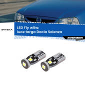 0 Luce Targa LED Dacia Solenza 2003 in poi: W5W Fly W5W: Lampadine LED Fly 6000k (Coppia)