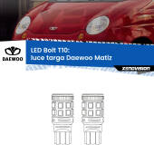 0 Luce Targa LED Daewoo Matiz 1998 - 2005: T10 Bolt T10: LED Bolt 6000k (Coppia)