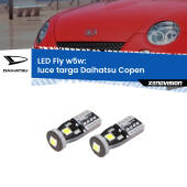0 Luce Targa LED Daihatsu Copen 2003 - 2012: W5W Fly W5W: Lampadine LED Fly 6000k (Coppia)