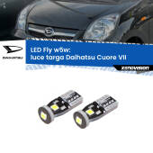 0 Luce Targa LED Daihatsu Cuore VII 2007 - 2018: W5W Fly W5W: Lampadine LED Fly 6000k (Coppia)