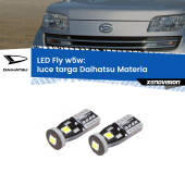0 Luce Targa LED Daihatsu Materia 2006 in poi: W5W Fly W5W: Lampadine LED Fly 6000k (Coppia)